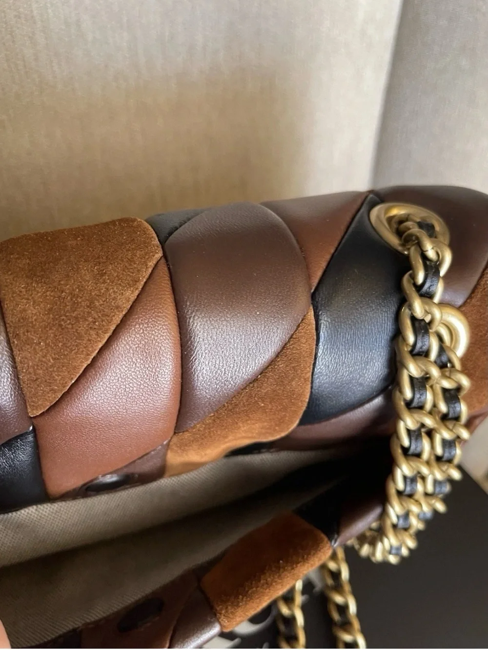 Coach  Genuine Leather & Suede Patchwork Tabby 20  NWT Timeless 🎁